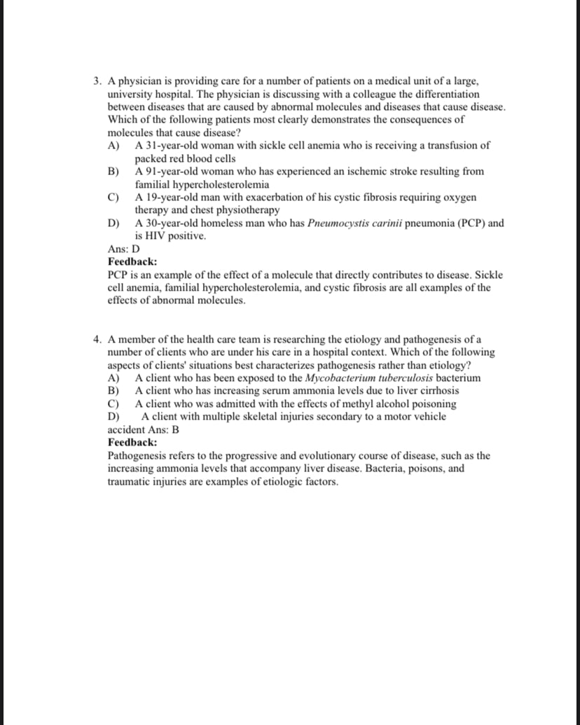 Test bank for Porth's Pathophysiology Concepts of Altered Health 10th ...