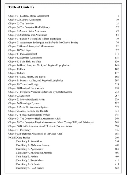 Test bank Physical Examination and Health Assessment 9th edition by Jarvis